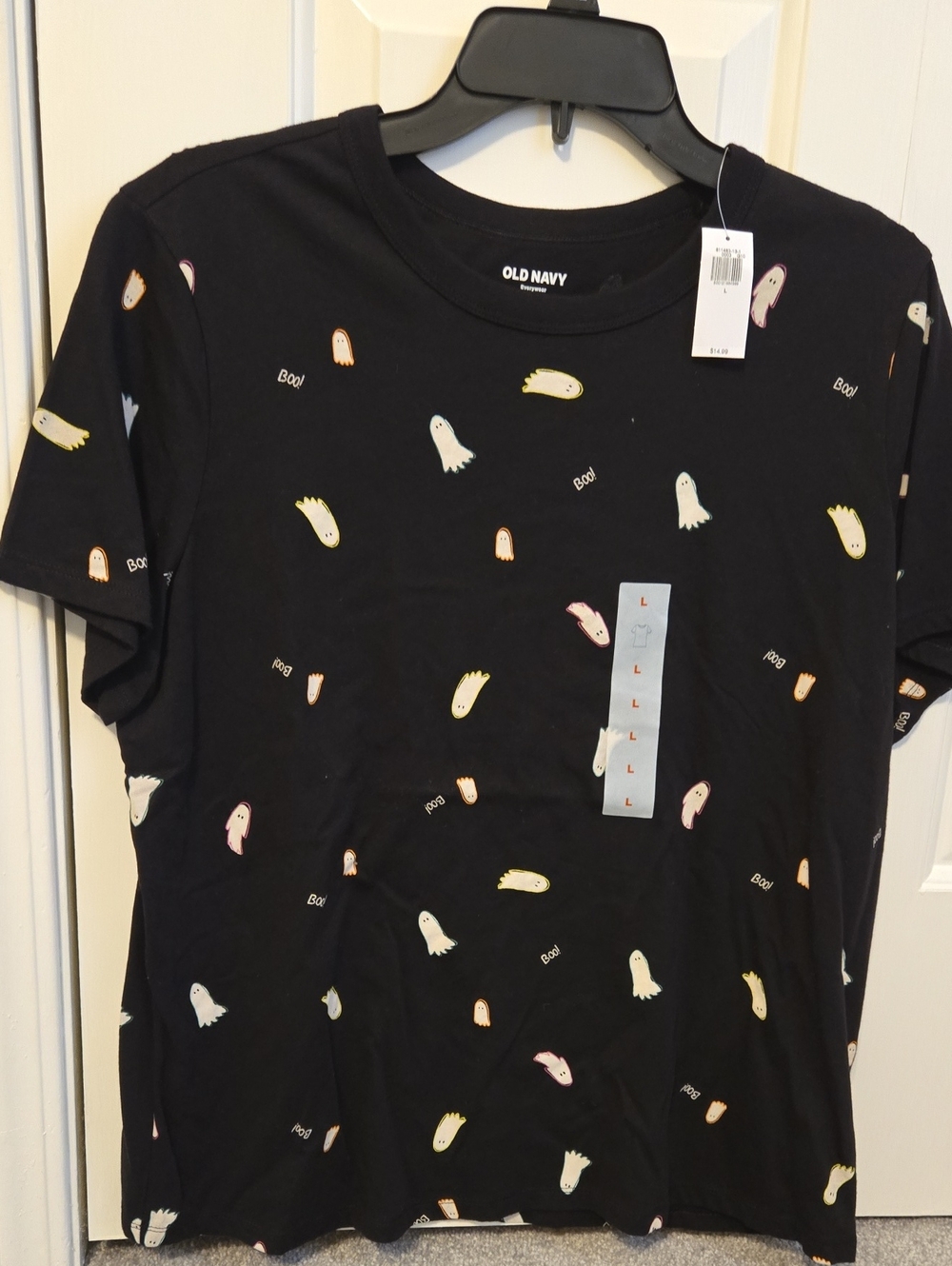 Old Navy Kids' Black Ghost Print T-Shirt